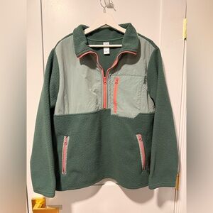Te Verde Women’s Green Quarter Zip Pullover - Size XL